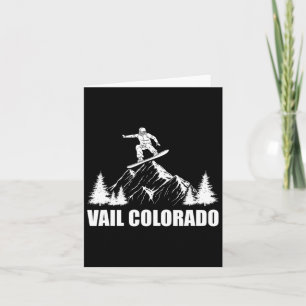 Snowboard Vail Colorado Snowboarding  Card