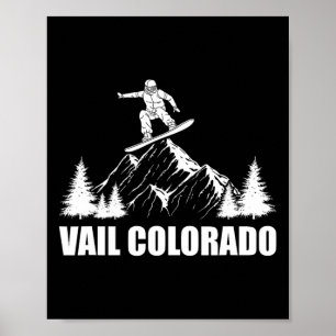 Snowboard Vail Colorado Snowboarding Poster