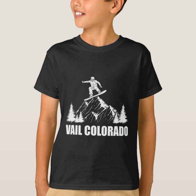 Snowboard Vail Colorado Snowboarding  T-Shirt (Front)