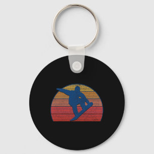 Snowboard Vintage Retro Freestyle Snowboarding  Key Ring