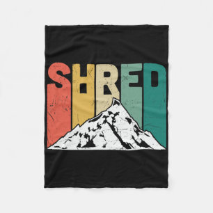 Snowboard Vintage Snowboarding Vacation Skiing Sno Fleece Blanket