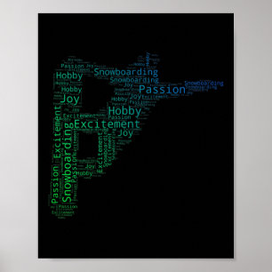 Snowboard Winter Sport Men's Snowboarding Poster