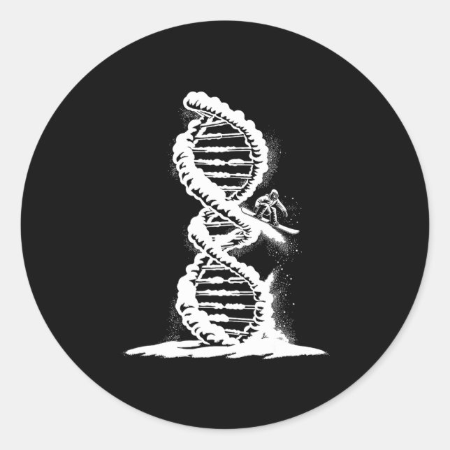 Snowboard Winter Sports - Snowboarder Its In My Dn Classic Round Sticker (Front)