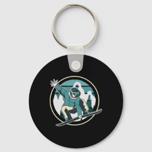 Snowboard Winter Sports Snowboarding Ski Vacation Key Ring