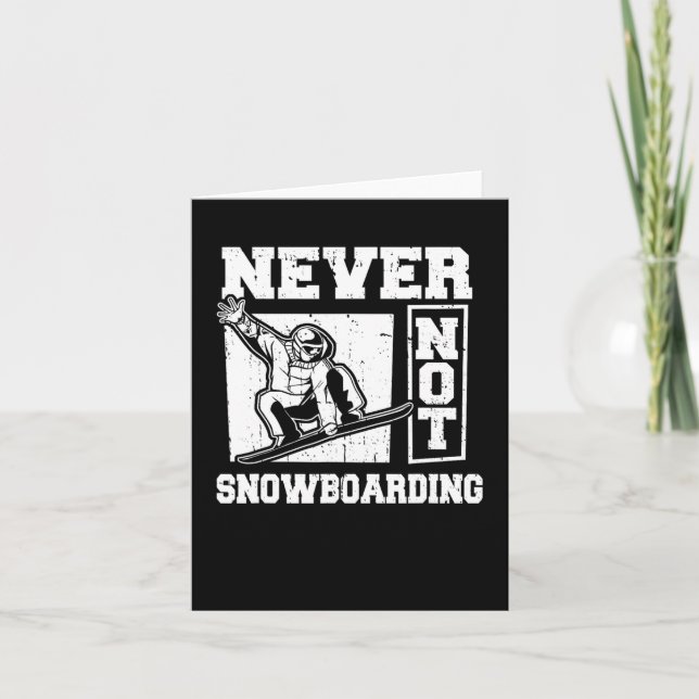 Snowboard Winter Sports - Snowboarding Snowboarder Card (Front)