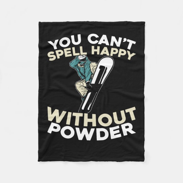 Snowboard Winter Sports - Snowboarding Snowboarder Fleece Blanket (Front)