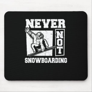 Snowboard Winter Sports - Snowboarding Snowboarder Mouse Mat