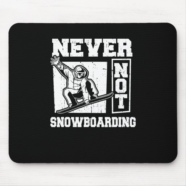 Snowboard Winter Sports - Snowboarding Snowboarder Mouse Mat (Front)
