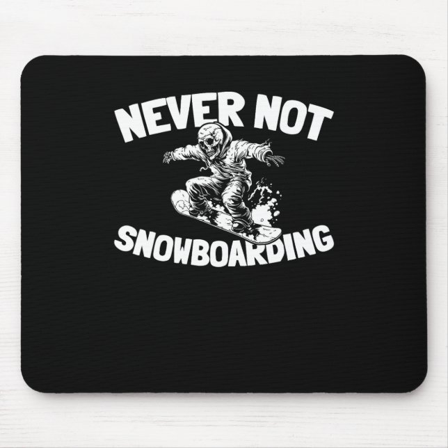 Snowboard Winter Sports - Snowboarding Snowboarder Mouse Mat (Front)