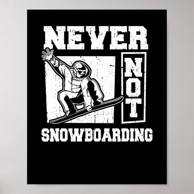 Snowboard Winter Sports - Snowboarding Snowboarder Poster (Front)