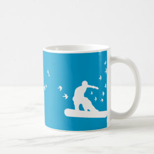 snowBOARD with birds Coffee Mug