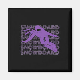 Snowboard Women Snowboarding Snowboarder 2 Magnet