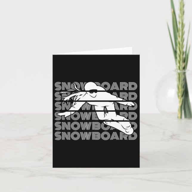 Snowboard Women Snowboarding Snowboarder  Card (Front)