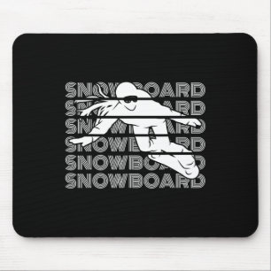 Snowboard Women Snowboarding Snowboarder Mouse Mat