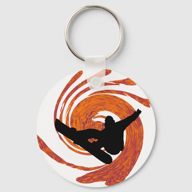 Snowboard zone of key ring (Front)