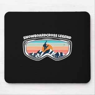 Snowboardcross Snowboarding Goggles As Snowboardcr Mouse Mat