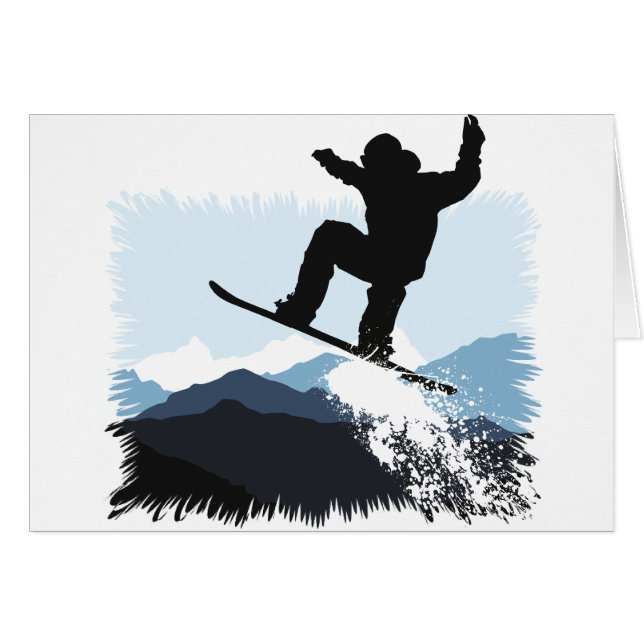 Snowboarder Action Jump (Front Horizontal)