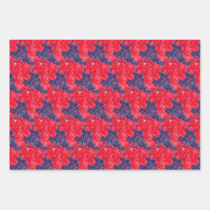 Snowboarder catching a High Snow Drift Wrapping Paper Sheet