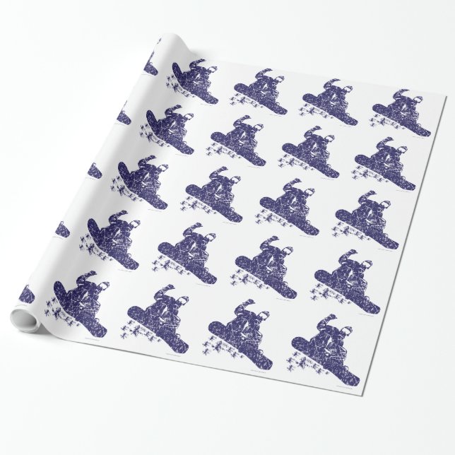 Snowboarder cathcing AIR Wrapping Paper (Unrolled)