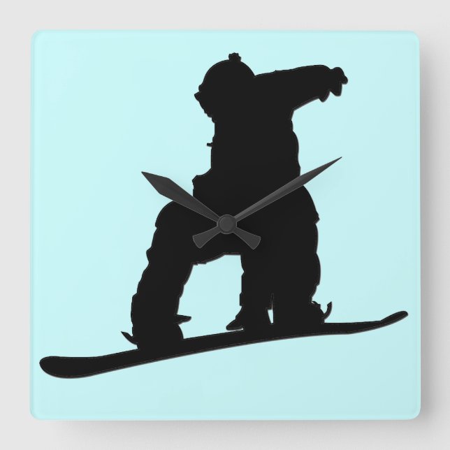 Snowboarder Clock (Front)