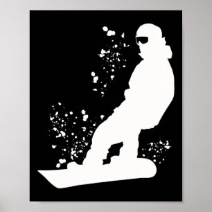 Snowboarder Colourful Snowboard Snowboarding 11 Poster
