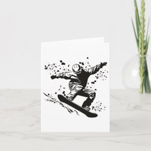 Snowboarder Colourful Snowboard Snowboarding 38 Card