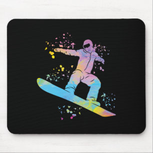Snowboarder Colourful Snowboard Snowboarding 4 Mouse Mat