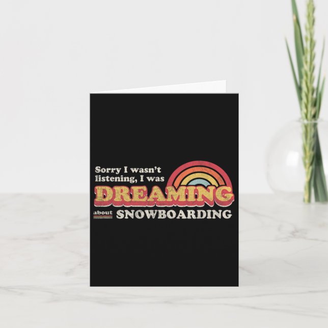 Snowboarder Design  Card (Front)