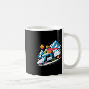 Snowboarder Explore The Slopes Snowboarding Lover Coffee Mug