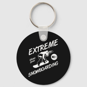 Snowboarder Extreme Snowboarding Winter Sports Sno Key Ring