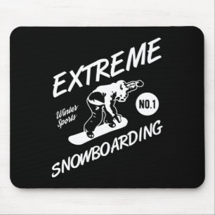 Snowboarder Extreme Snowboarding Winter Sports Sno Mouse Mat