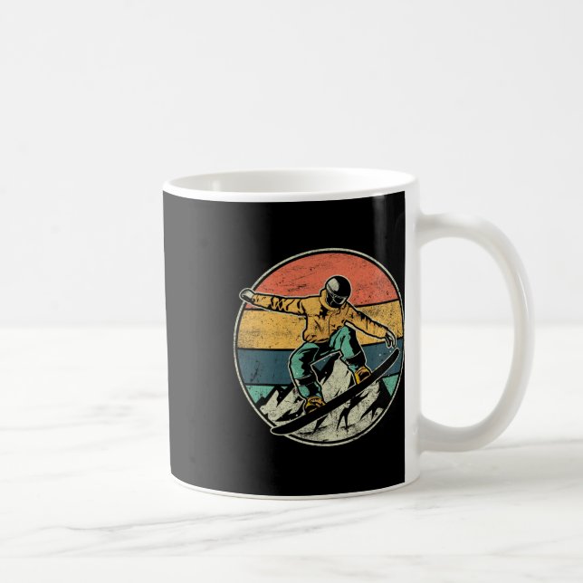 Snowboarder Extreme Sport Snowboarder Design  Coffee Mug (Right)