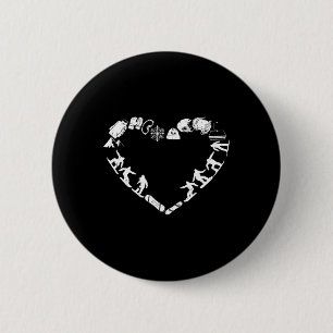 Snowboarder Freeriding Design. Ski Snowboard Snowb 6 Cm Round Badge