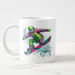 Snowboarder Jumbo Large Coffee Mug