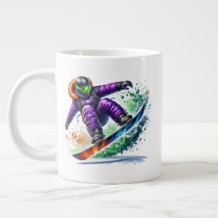 Snowboarder Jumbo Large Coffee Mug