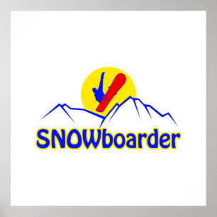 SNOWboarder logo Poster