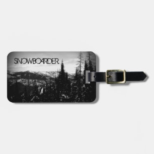 Snowboarder Luggage Tag