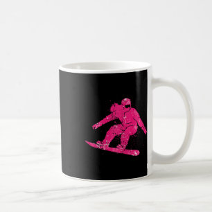 Snowboarder Mountains Ski Slope Retro Snowboarding Coffee Mug
