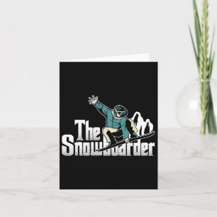 Snowboarder Mountains Winter Extreme Sports Snowbo Card