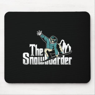 Snowboarder Mountains Winter Extreme Sports Snowbo Mouse Mat