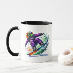 Snowboarder mug