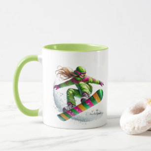 Snowboarder mug