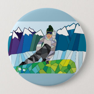 Snowboarder Pin (customise back colour!)