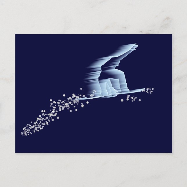 Snowboarder Postcard (Front)