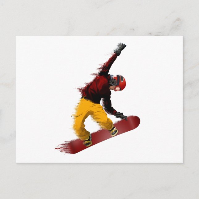 Snowboarder Postcard (Front)
