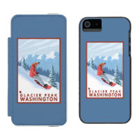 Snowboarder Scene - Glacier Peak, Washington