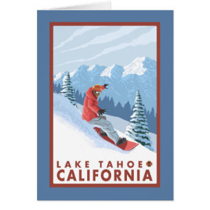 Snowboarder Scene - Lake Tahoe, California