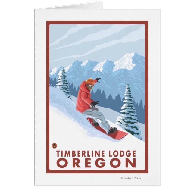 Snowboarder Scene - Timberline Lodge, Oregon (Front)
