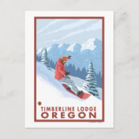 Snowboarder Scene - Timberline Lodge, Oregon