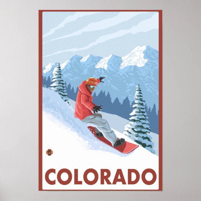 Snowboarder SceneColorado Poster (Front)